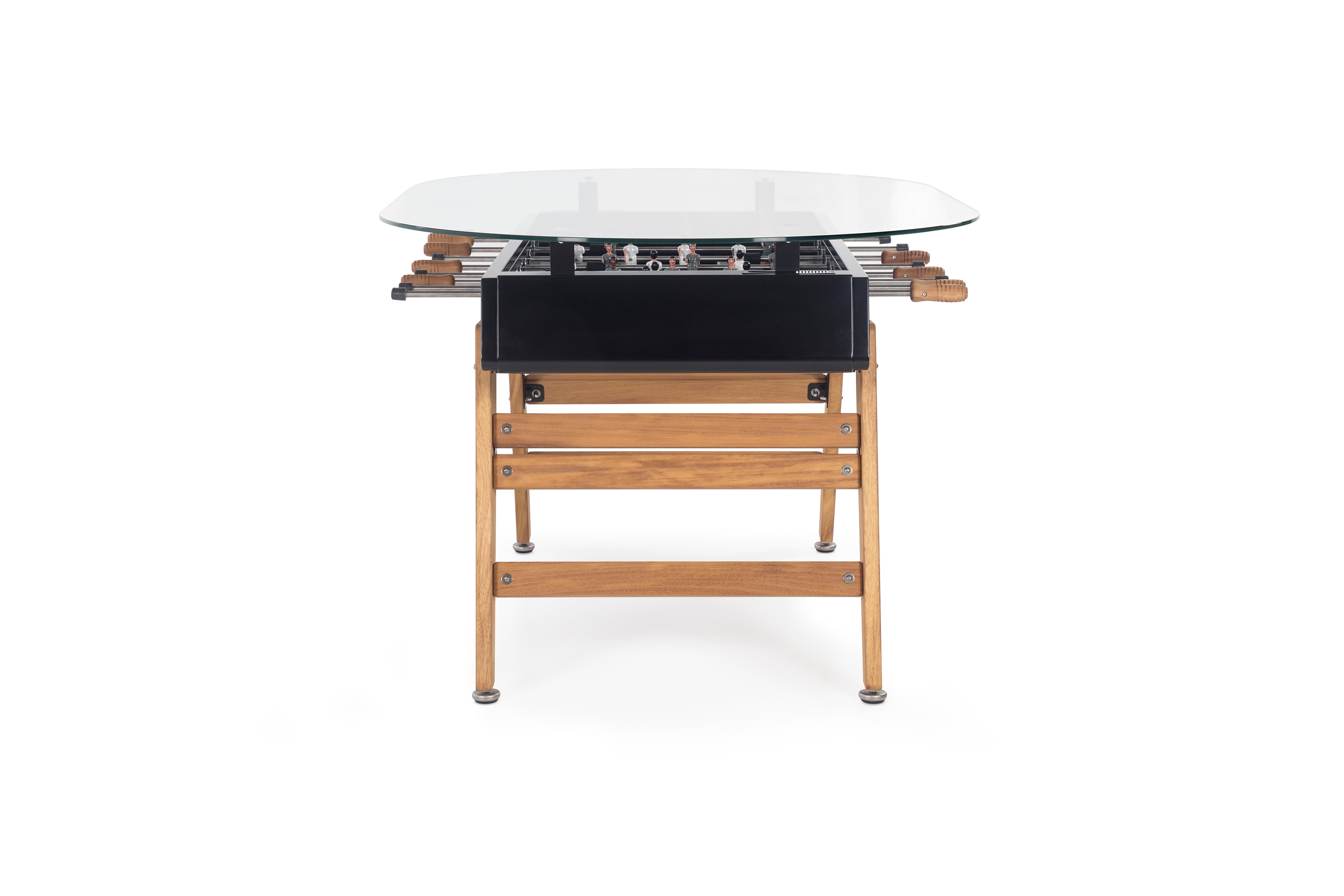 Acier inoxydable Table de salle à manger FOOSBALL rouge RS3 WOOD de RS Barcelona en vente