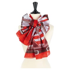 Foulard rosso, designer sconosciuto, intorno al 1990