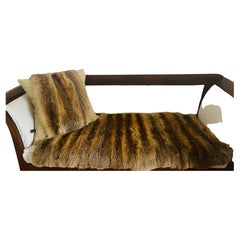Organic Modern Red Fox Fur Pillow  and Throw