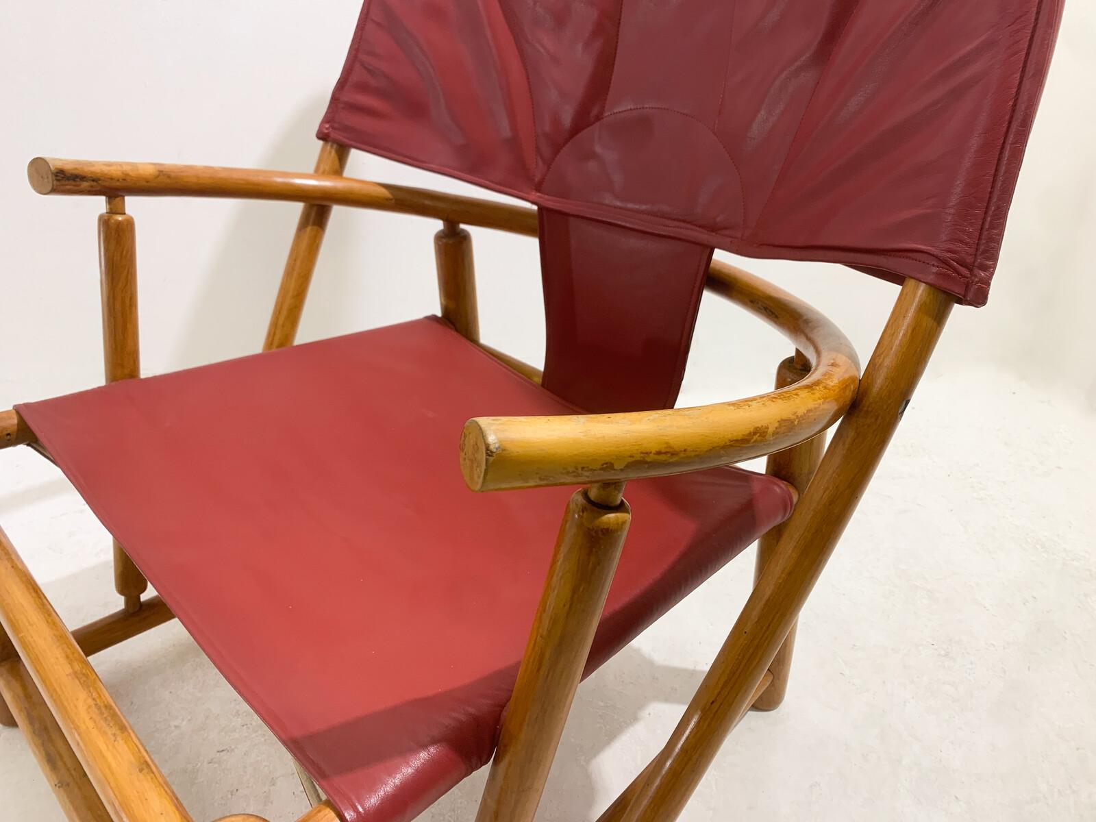 Red G23 Hoop Armchair by Piero Palange & Werther Toffoloni, 1970s For Sale 4