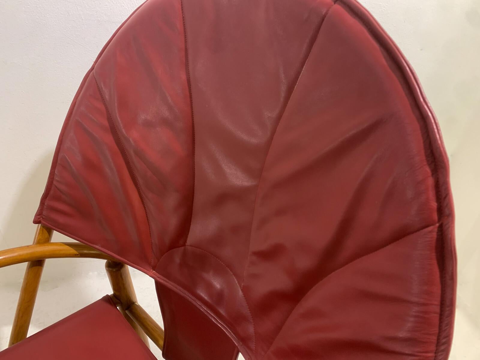 Red G23 Hoop Armchair by Piero Palange & Werther Toffoloni, 1970s For Sale 5