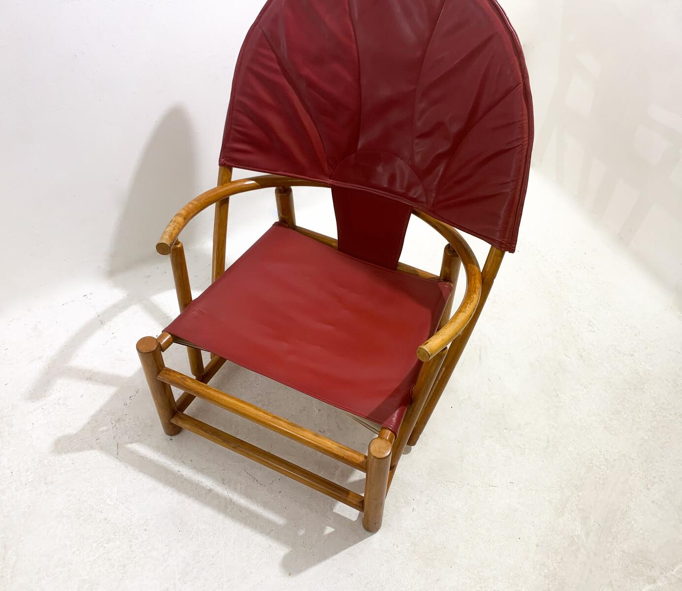 Red G23 Hoop Armchair by Piero Palange & Werther Toffoloni, 1970s For Sale 7