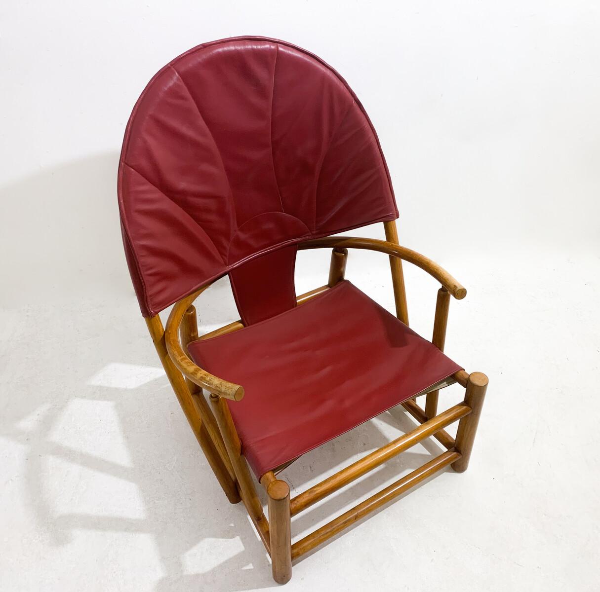 Late 20th Century Red G23 Hoop Armchair by Piero Palange & Werther Toffoloni, 1970s For Sale