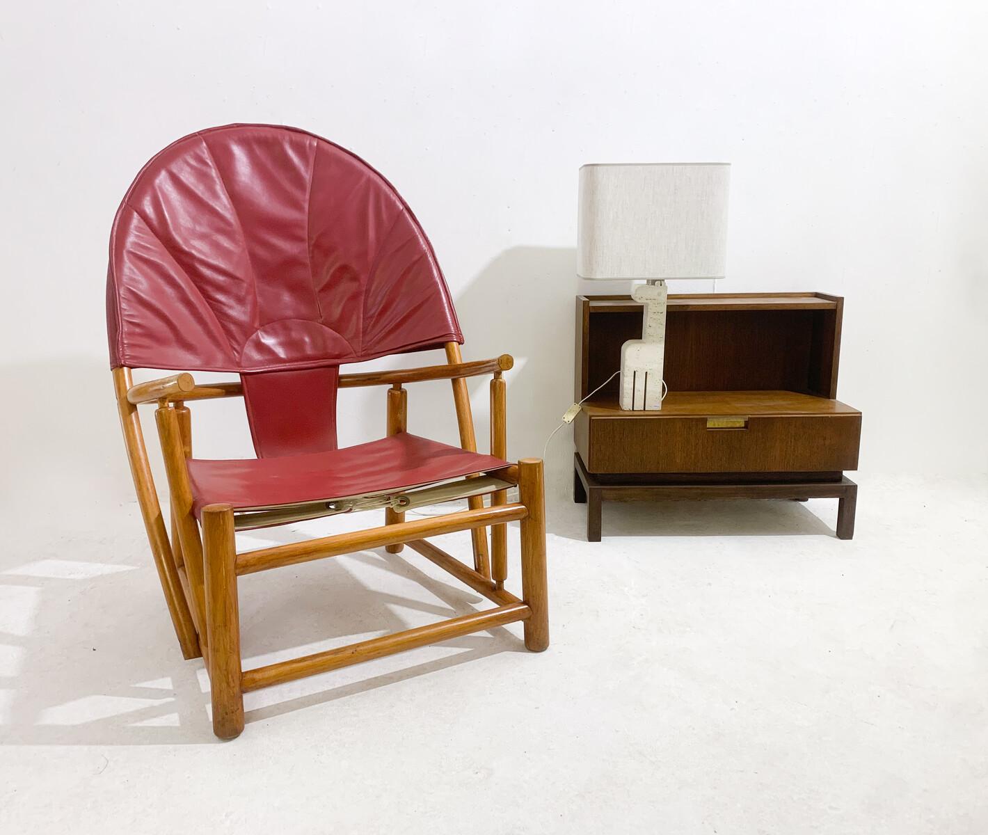 Red G23 Hoop Armchair by Piero Palange & Werther Toffoloni, 1970s For Sale 2