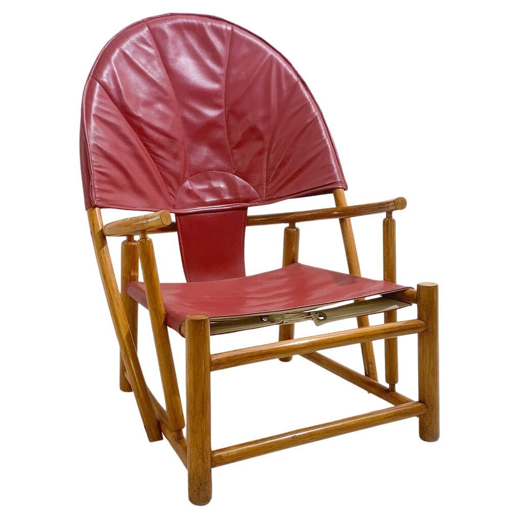 Red G23 Hoop Armchair by Piero Palange & Werther Toffoloni, 1970s For Sale