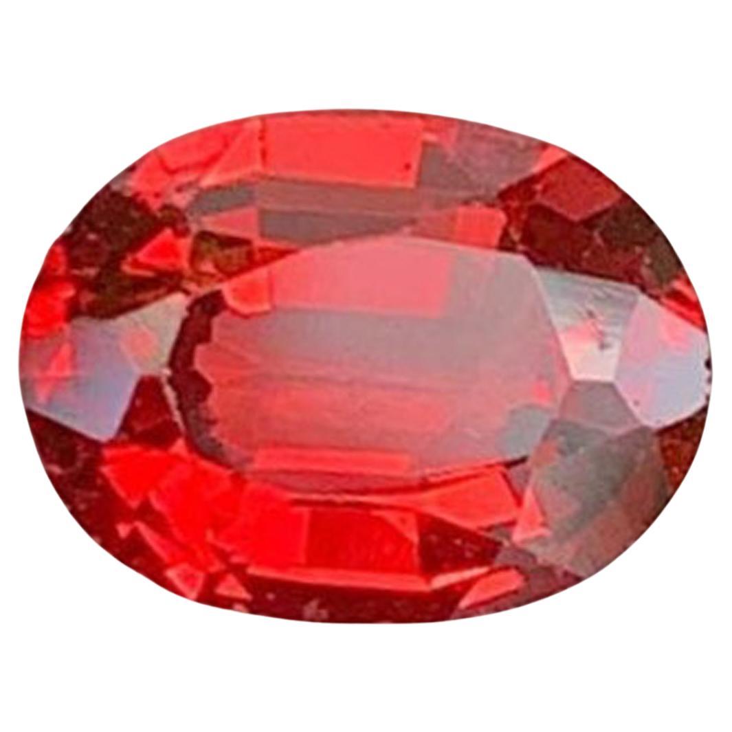 Roter Granat Edelstein: Ovalschliff Januar Geburtsstein, 1.43 Karat