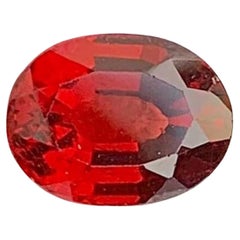 Red Garnet Gemstone: Oval Cut January Birthstone, 1.58 Carats