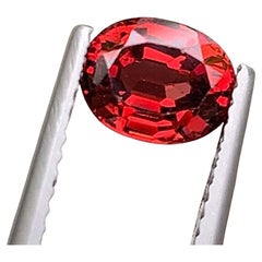 Red Garnet Gemstone: Oval Cut January Birthstone, 1.67 Carats