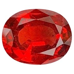 Red Garnet Gemstone: Oval Cut January Birthstone, 1.73 Carats