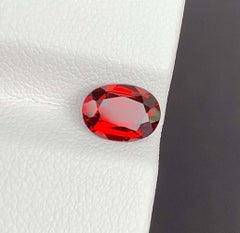 Red Garnet Gemstone: Oval Cut January Birthstone, 1.82 Carats