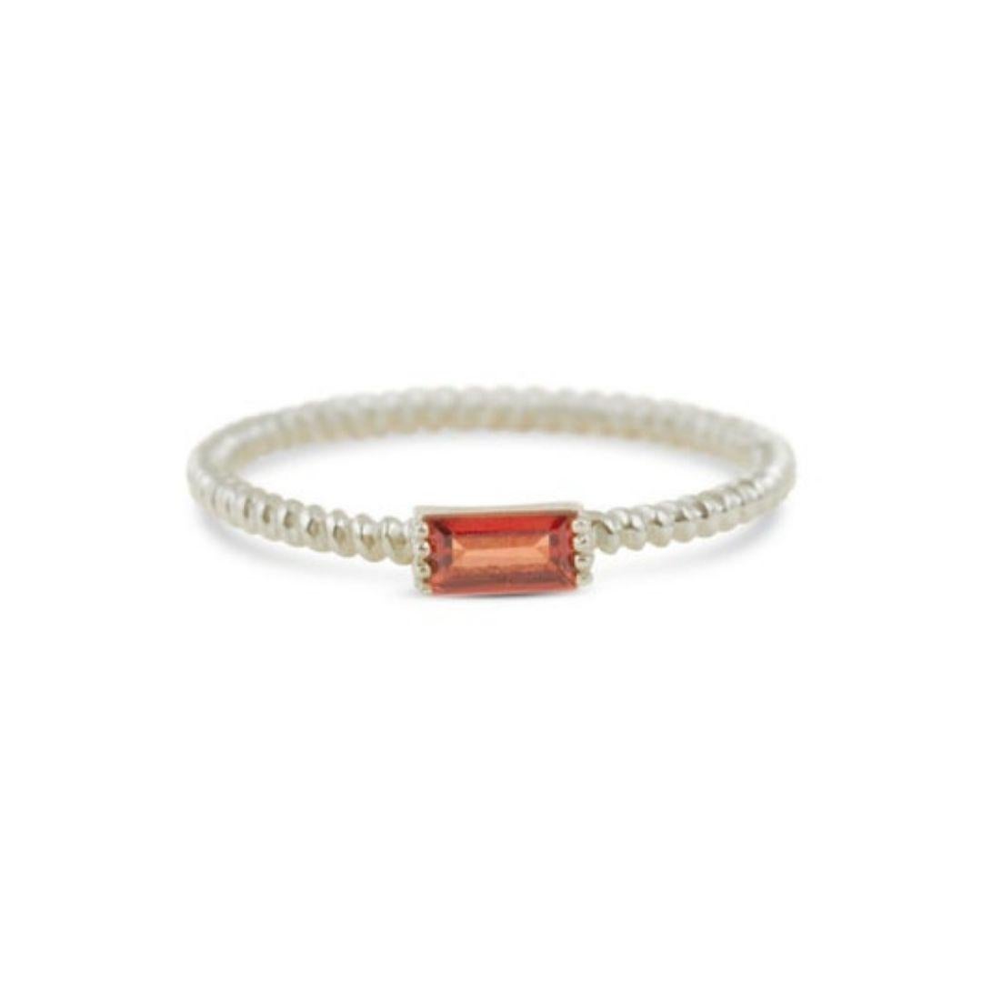 Handmade item
Band Color/Metal type: 18K Yellow Gold, 18K White Gold, 18K Rose Gold
Gemstone: Garnet
Gem color: Red
Band Color: Yellow
Style: Minimalist

A gorgeous red garnet stacking ring with solid gold. It’s the perfect choice for an anniversary