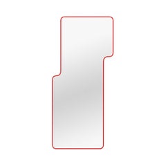 Red Geometric Full-Body Wall Mirror with Custom Frame – Loveself 04
