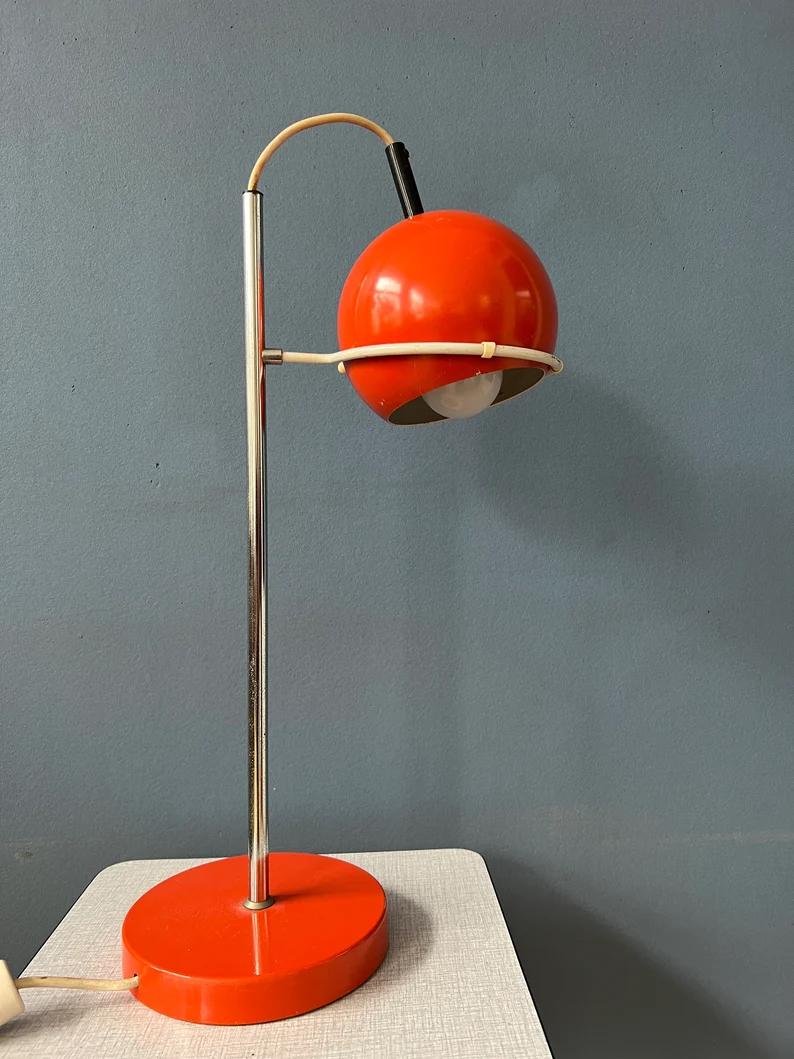 Red GEPO Eyeball Table Lamp Space Age Desk Lamp For Sale 1