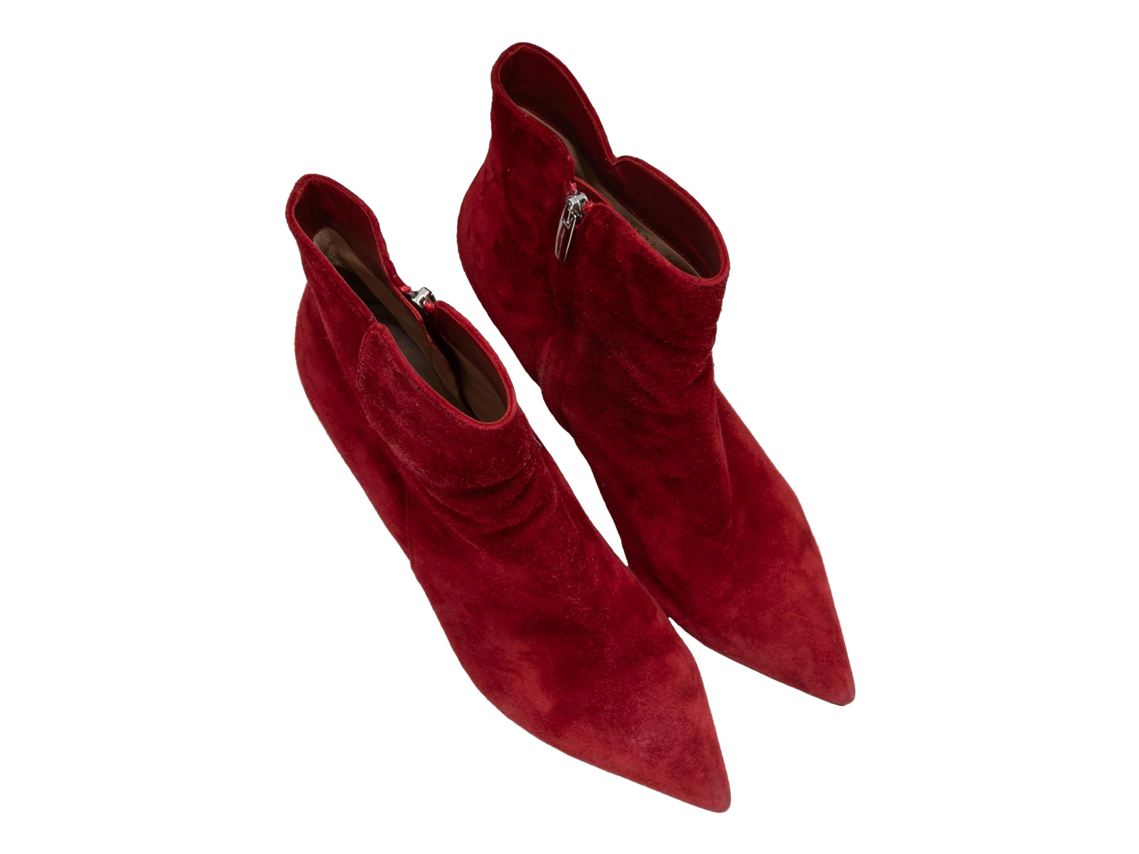 Gianvito Rossi - Bottines à talons en daim à bout pointu - Taille 41 Pour femmes en vente