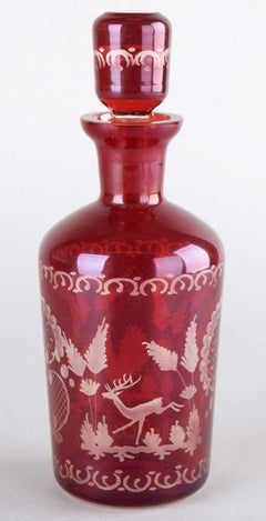 Red Glass Carafe, Germany