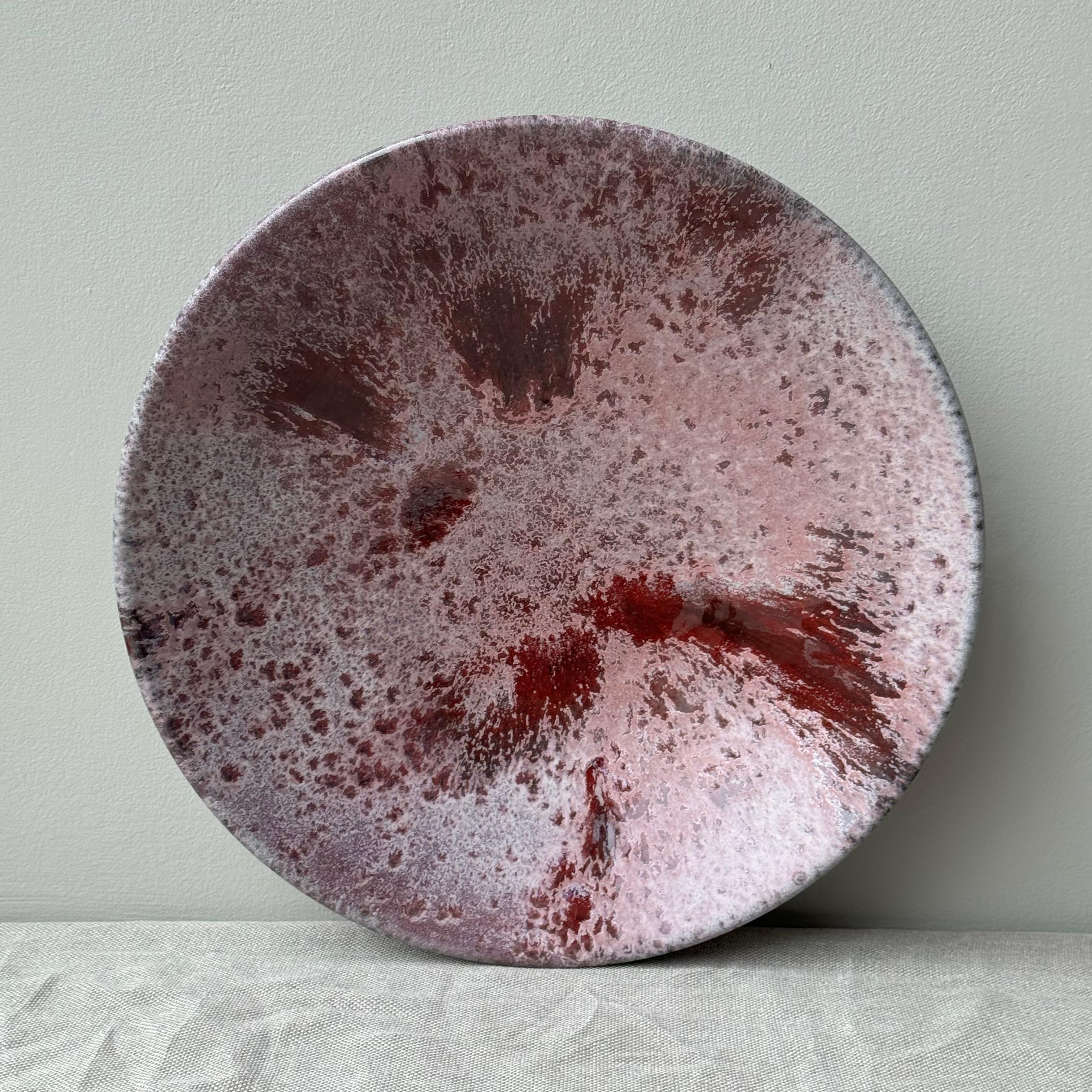 Danish Red Glazed Platter, K H Würtz, Denmark