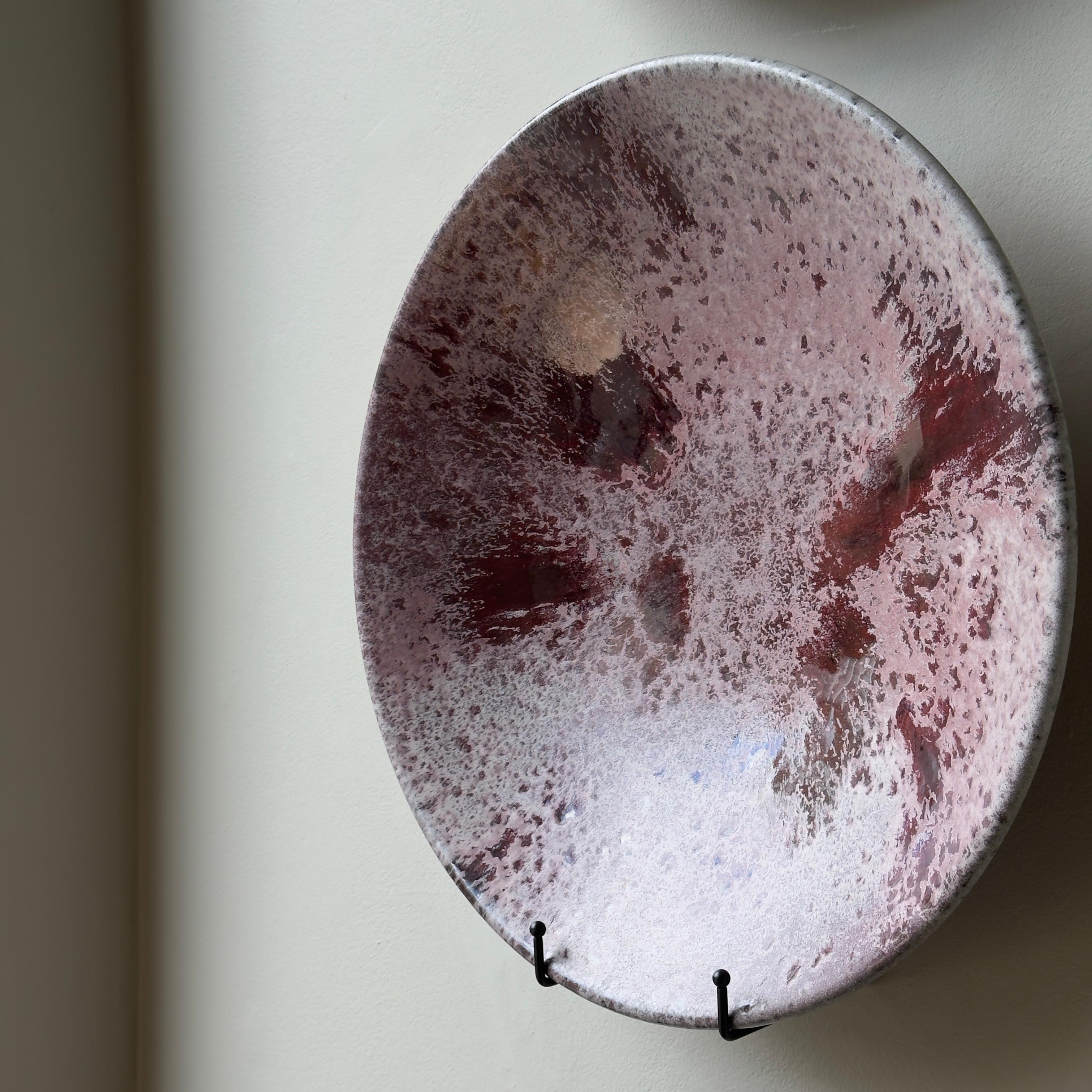 Contemporary Red Glazed Platter, K H Würtz, Denmark