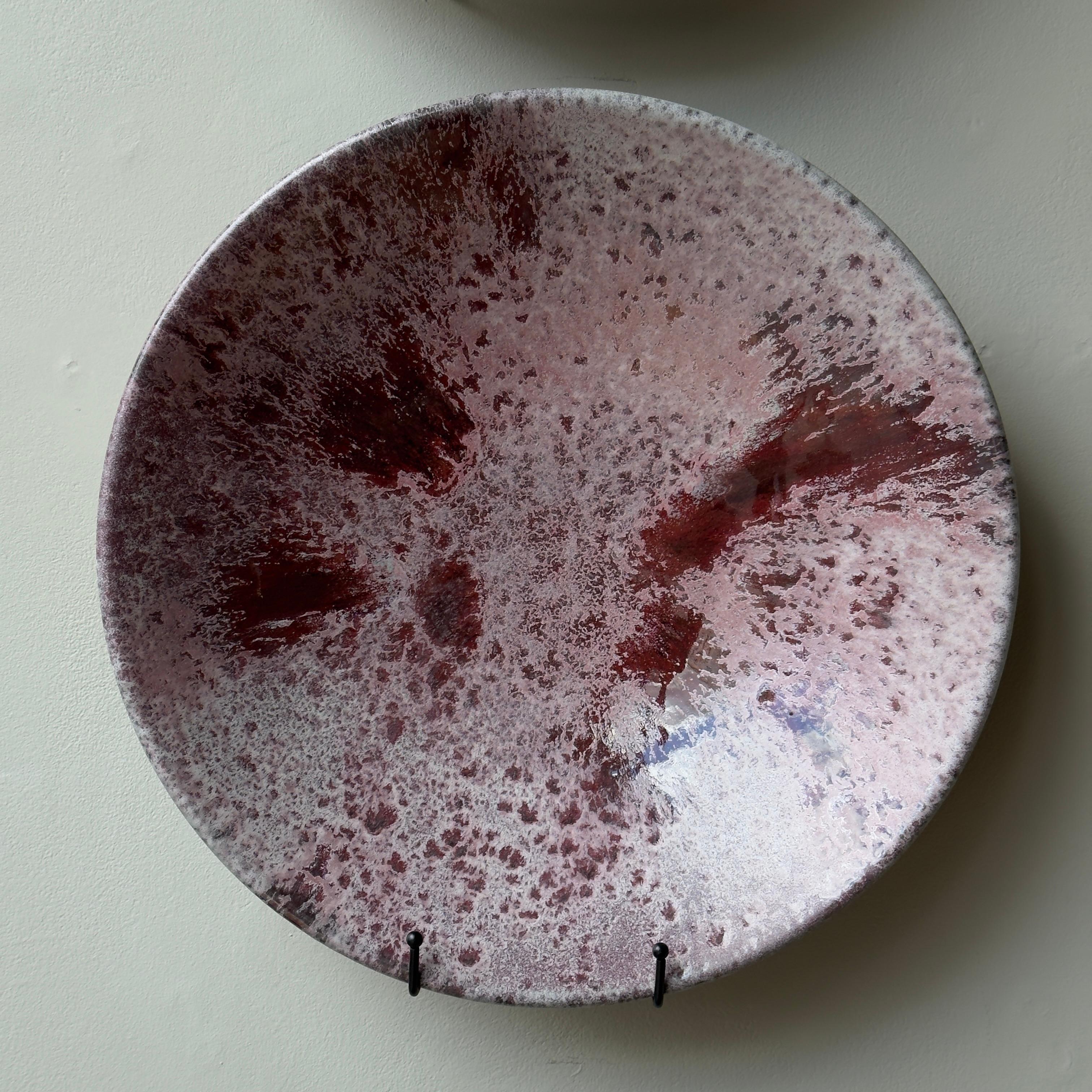Red Glazed Platter, K H Würtz, Denmark 2