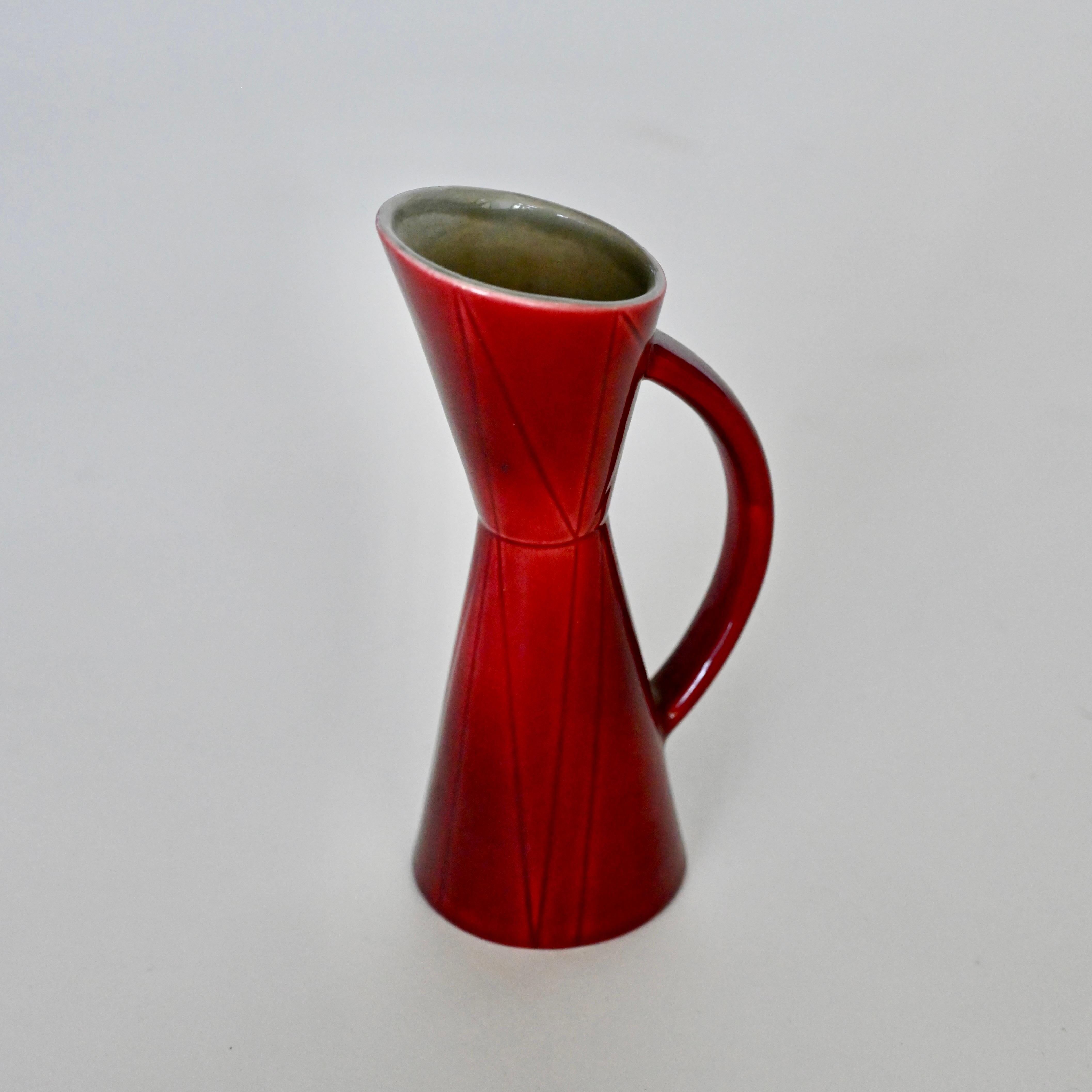 Swedish Red glazed Rörstrand pitcher / vase For Sale