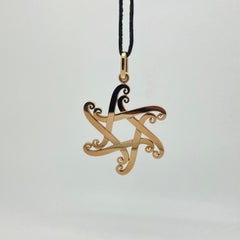 Red Golden Pendant Maor by Maroeska Metz