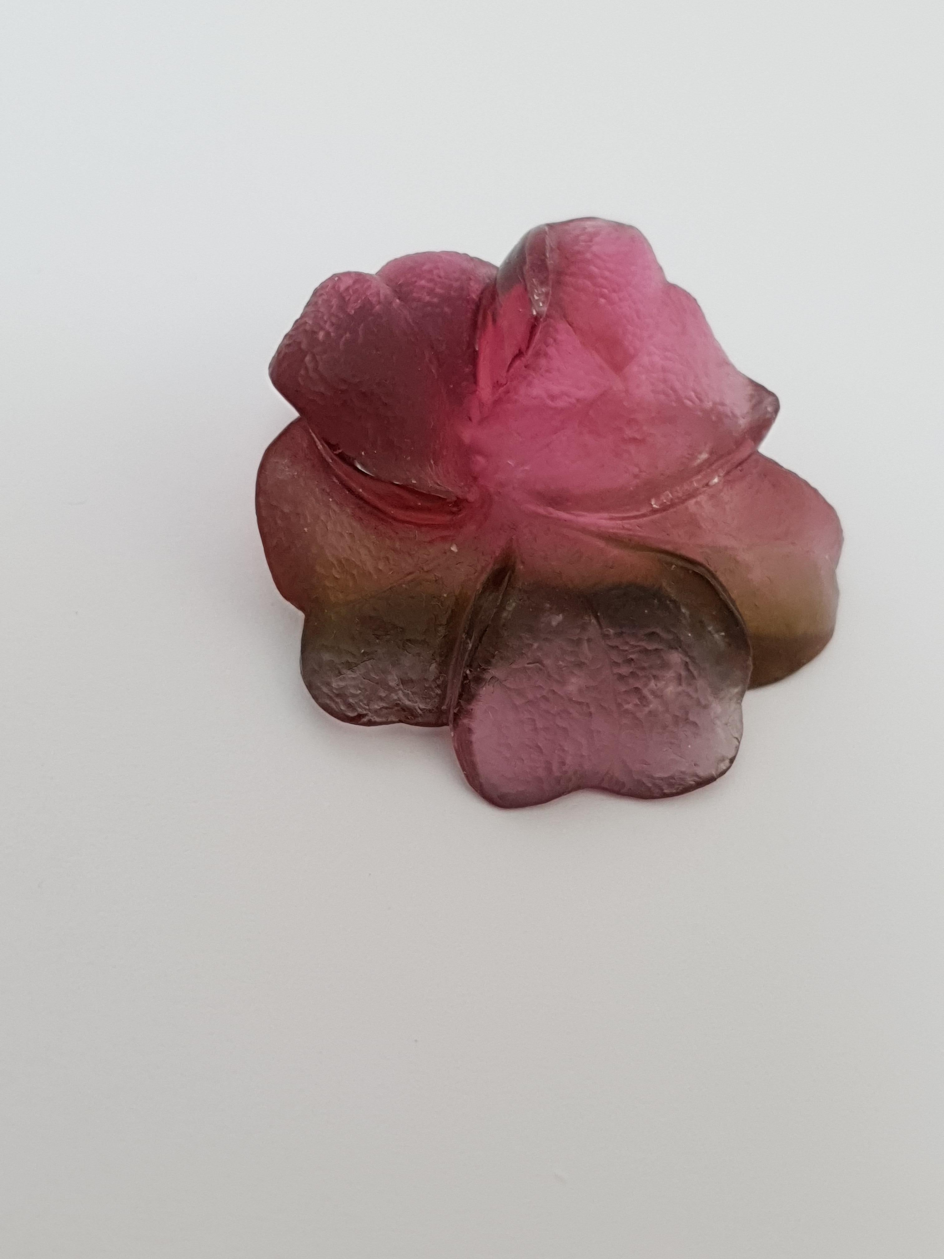 Red-Green Bi-Colour Tourmaline Flower For Sale 4