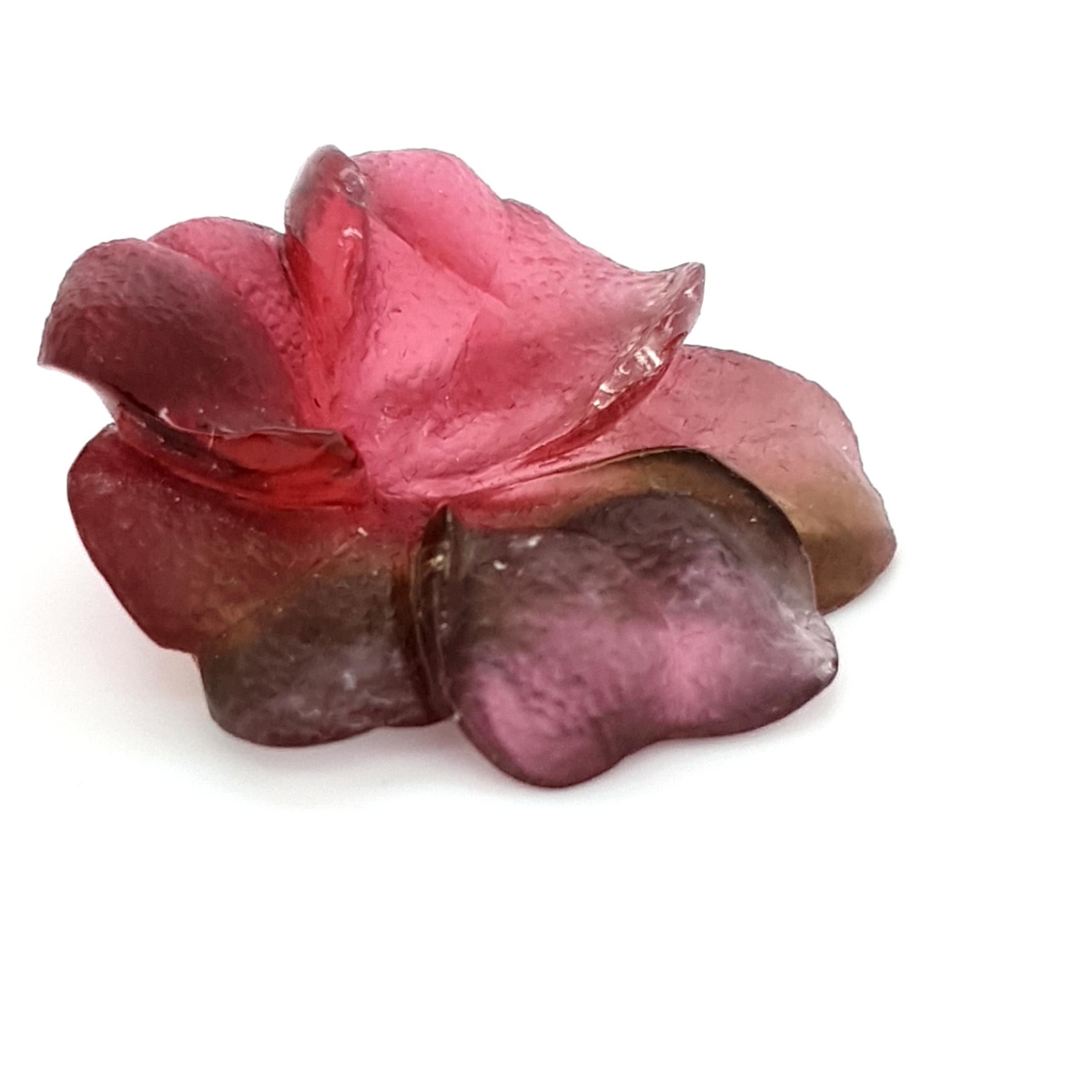 Taille cabochon Fleur de tourmaline bicolore rouge-vert en vente