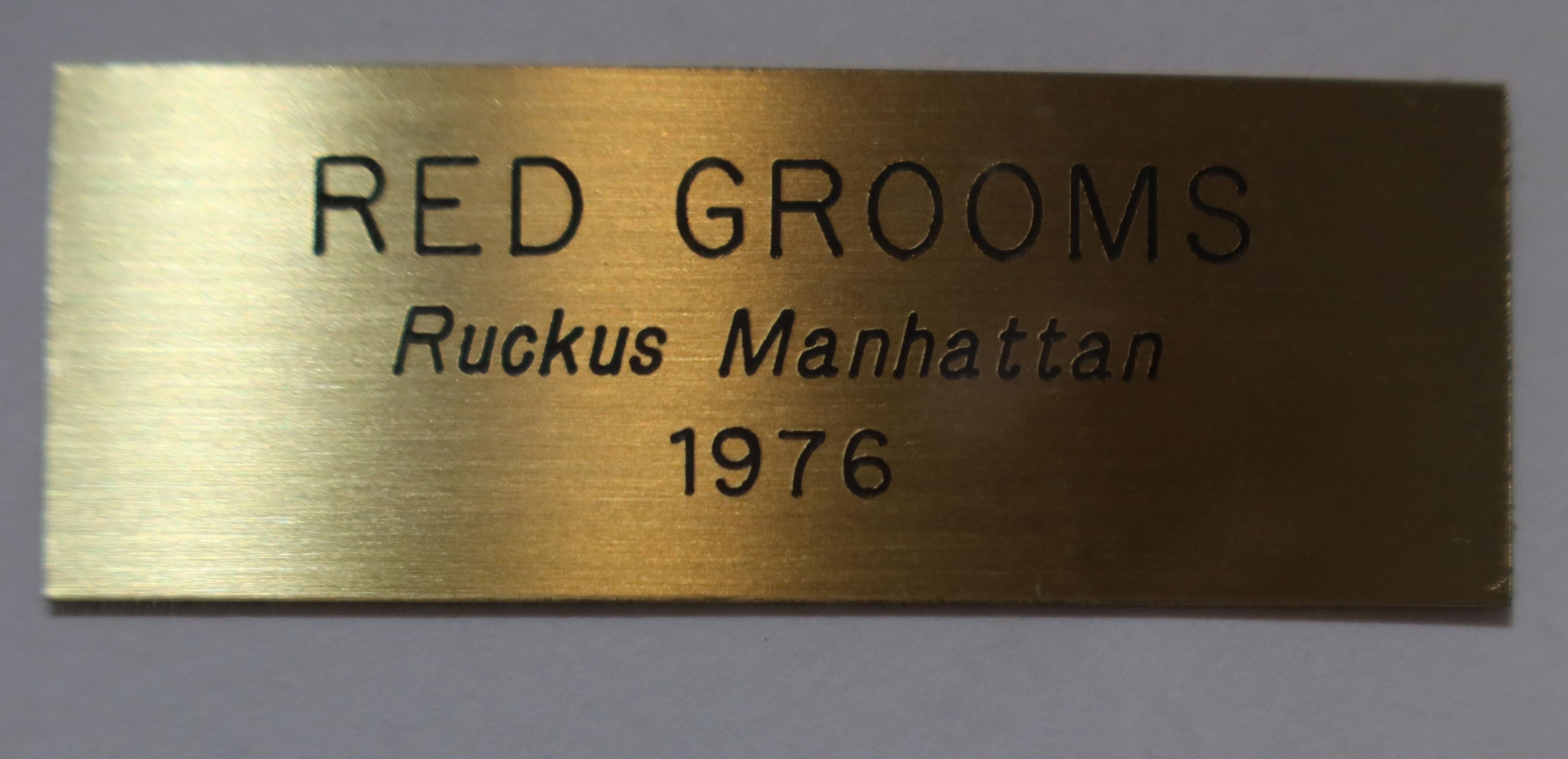 1976 POP-ART Pittura ad olio acrilica astratta Ruckus Manhattan 3D NYC Project in vendita 1