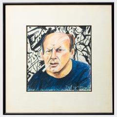 "Jackson Pollock, " Red Grooms, New York School Pop Art Portrait
