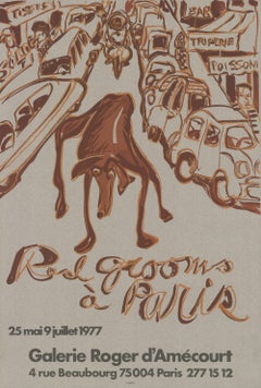 1977 Red Grooms 'Red Grooms in Paris' Pop Art France Lithograph