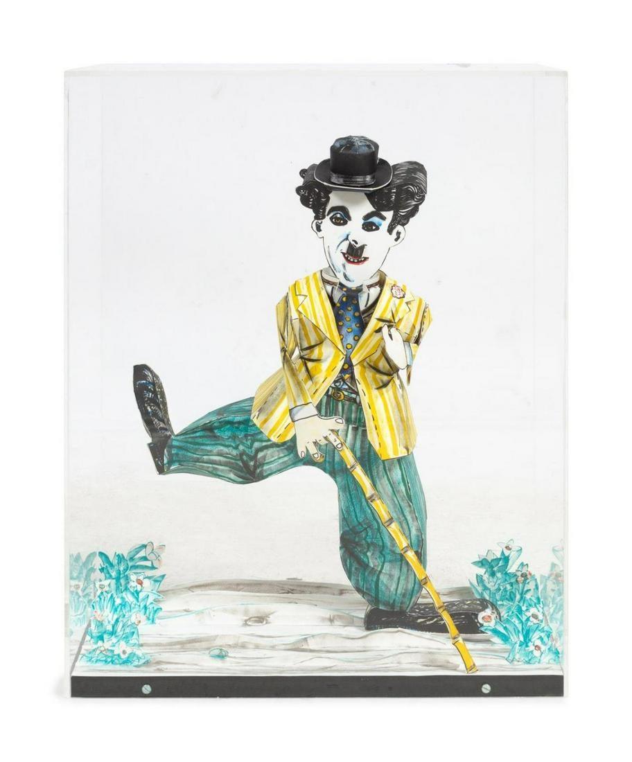 Charlie Chaplin - Print by Red Grooms