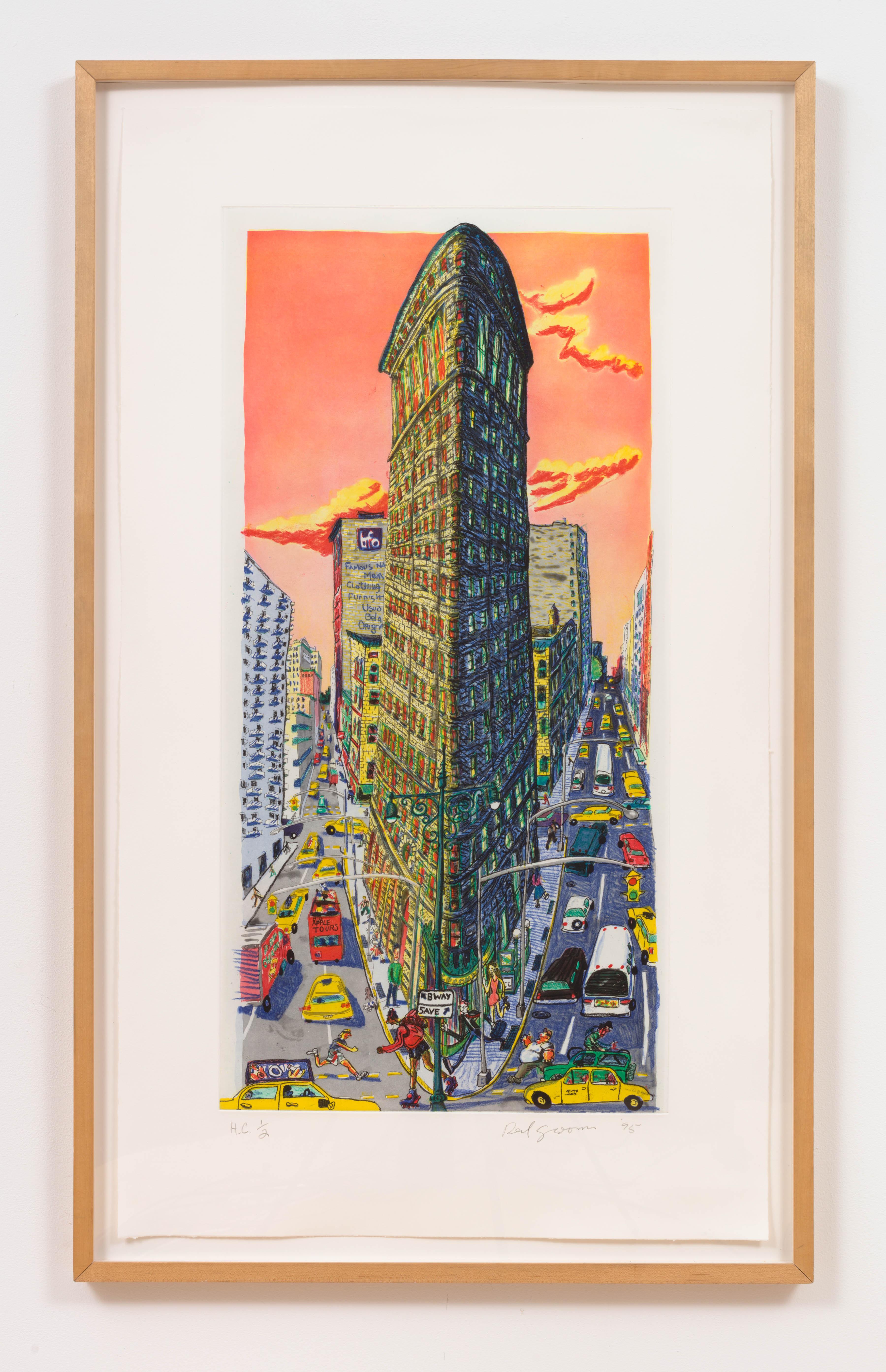 Flatiron Building - Print by Red Grooms