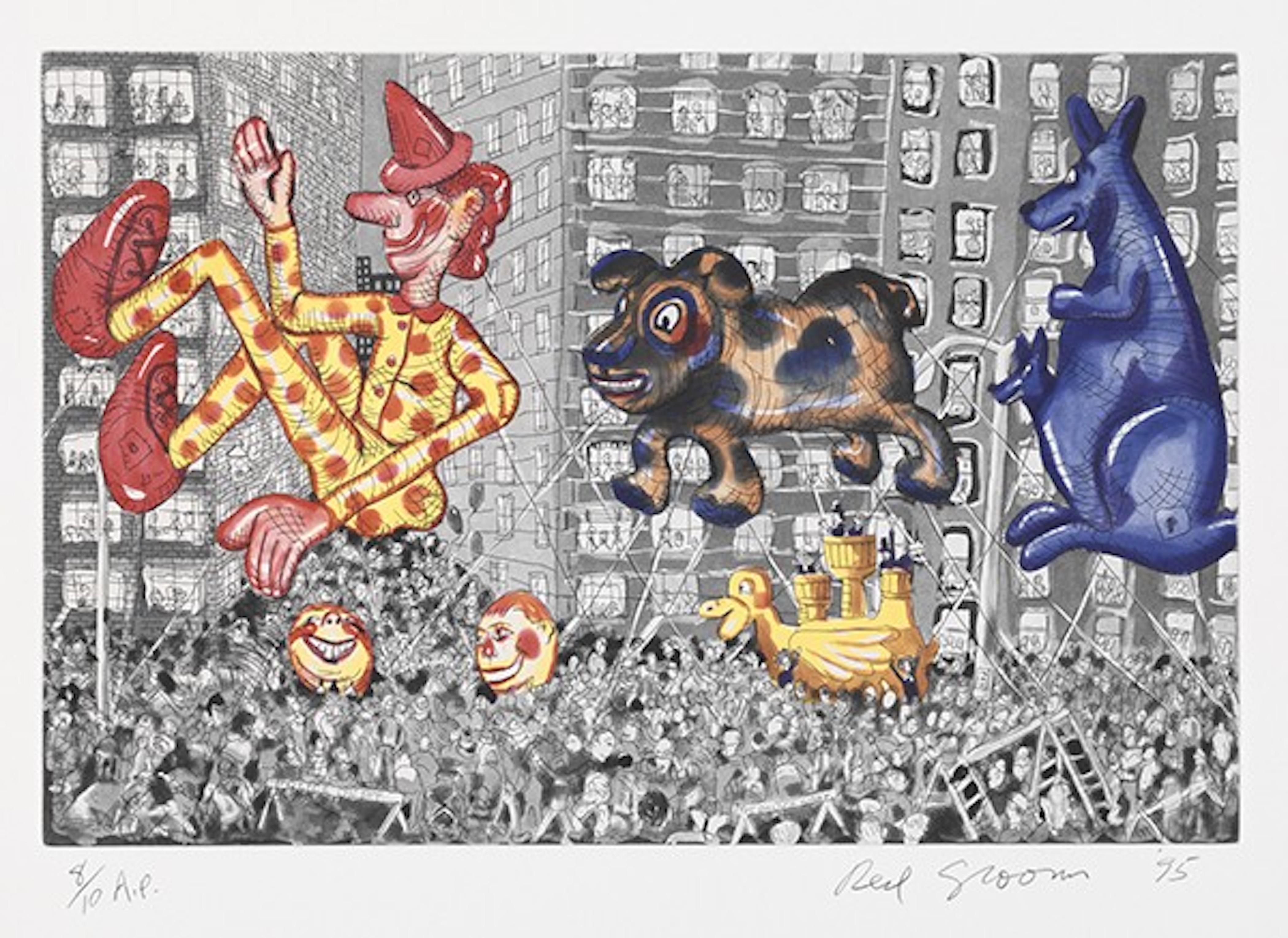 Macy's Thanksgiving Day Parade  - Print by Red Grooms