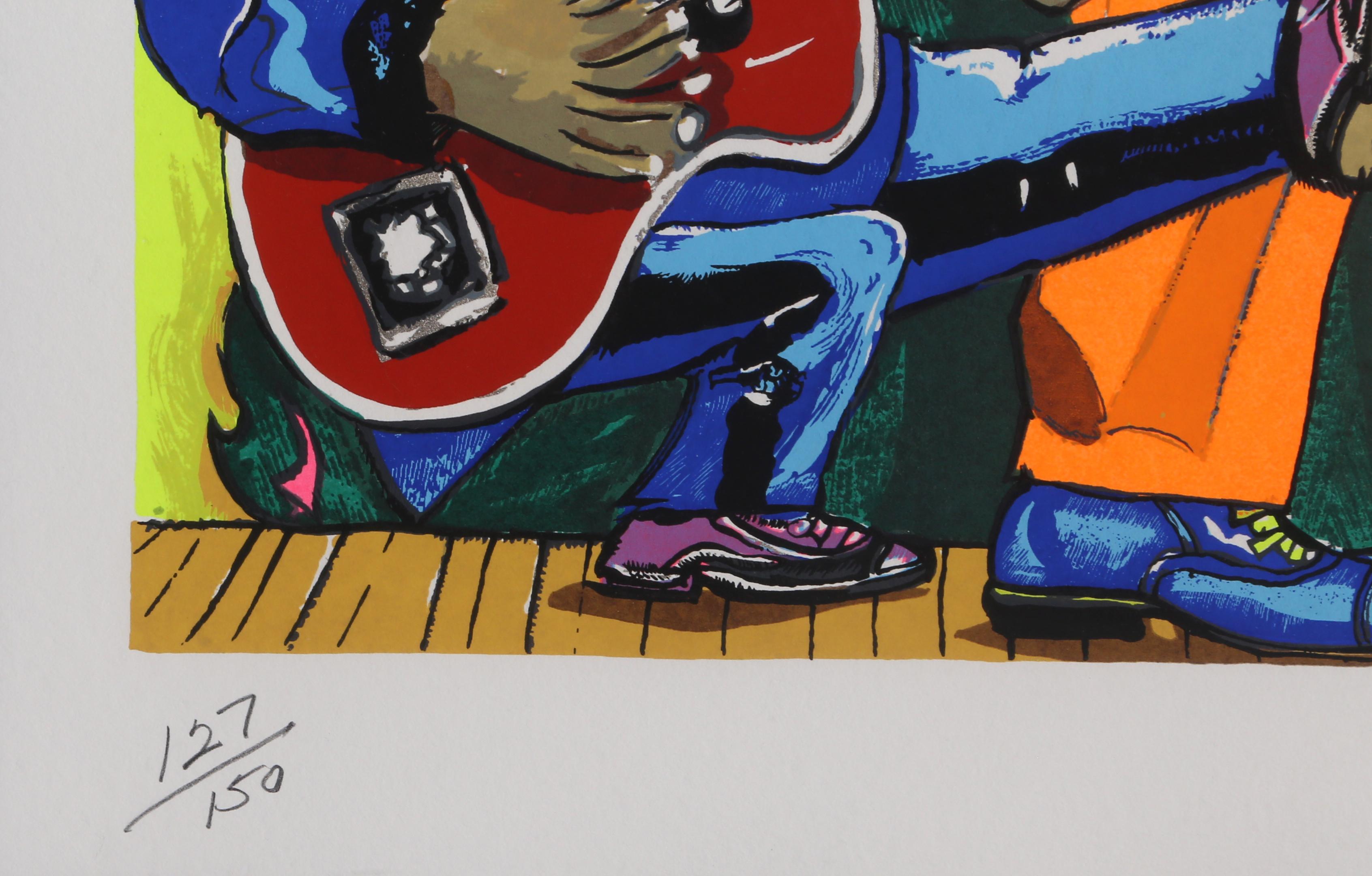 Mr. Chuck Berry, Pop Art Print by Red Grooms For Sale 1