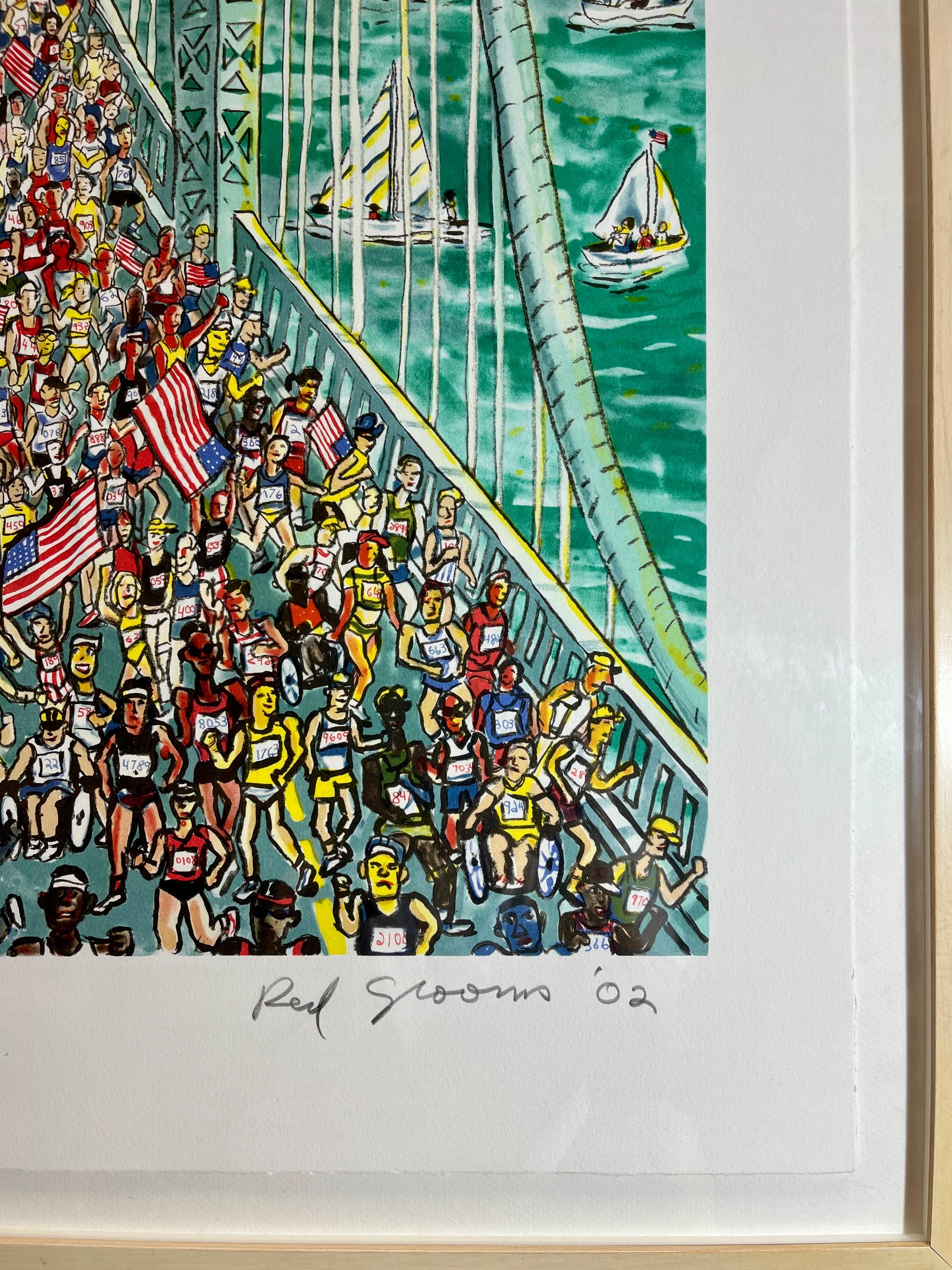 Red Grooms American Artist 2002, lithographie originale signée à la main en vente 1