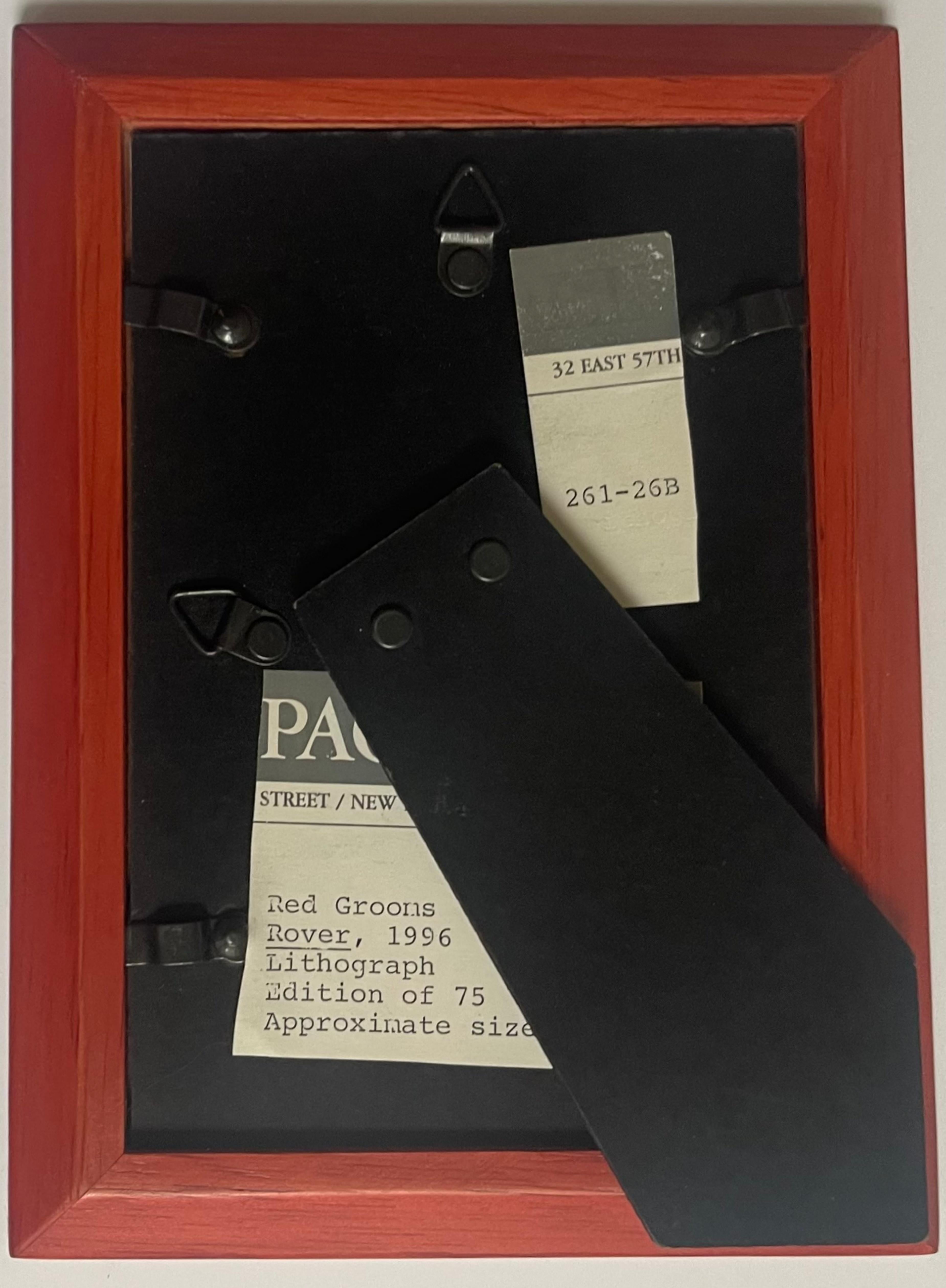 Rover, color lithograph on paper, signed/N, Framed, PACE Prints & Douglas Cramer For Sale 2