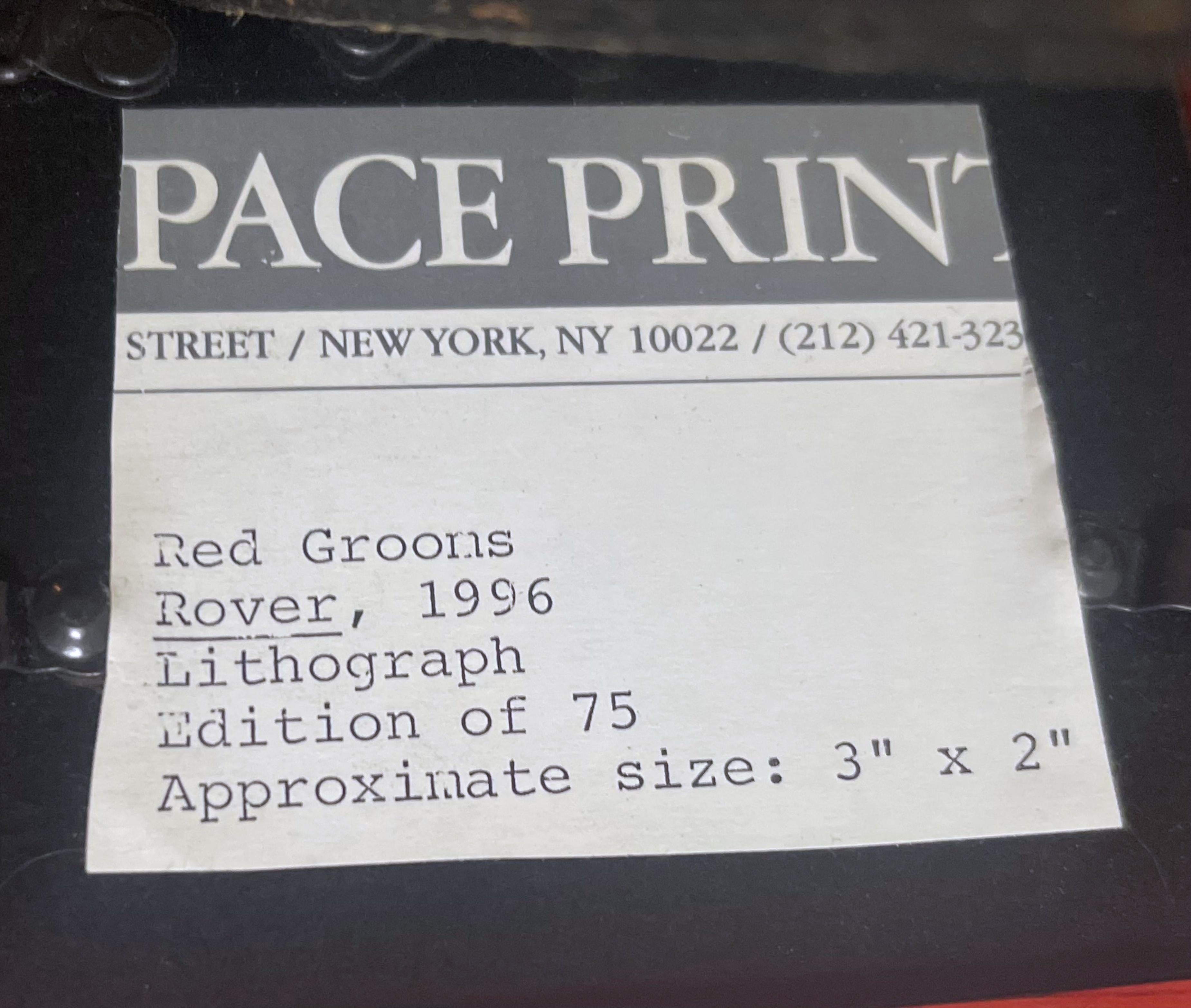 Rover, color lithograph on paper, signed/N, Framed, PACE Prints & Douglas Cramer For Sale 3