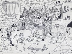 Stockholm Print, Framed Pop Art Screenprint by Red Grooms 1973