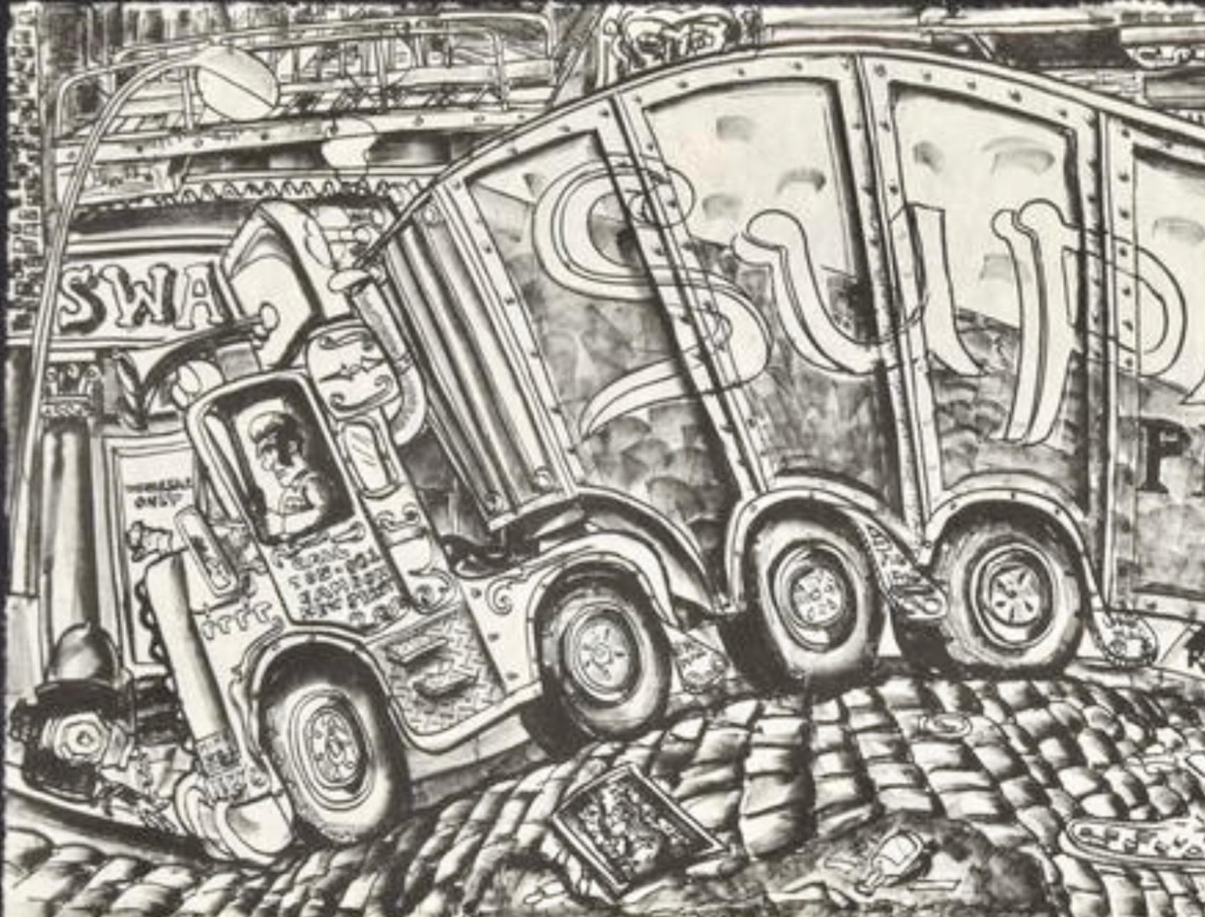 Truck I (VEL 105; Knestrick 77) - Pop Art Print by Red Grooms