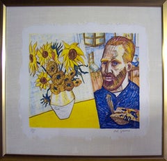 van Gogh with Sunflowers