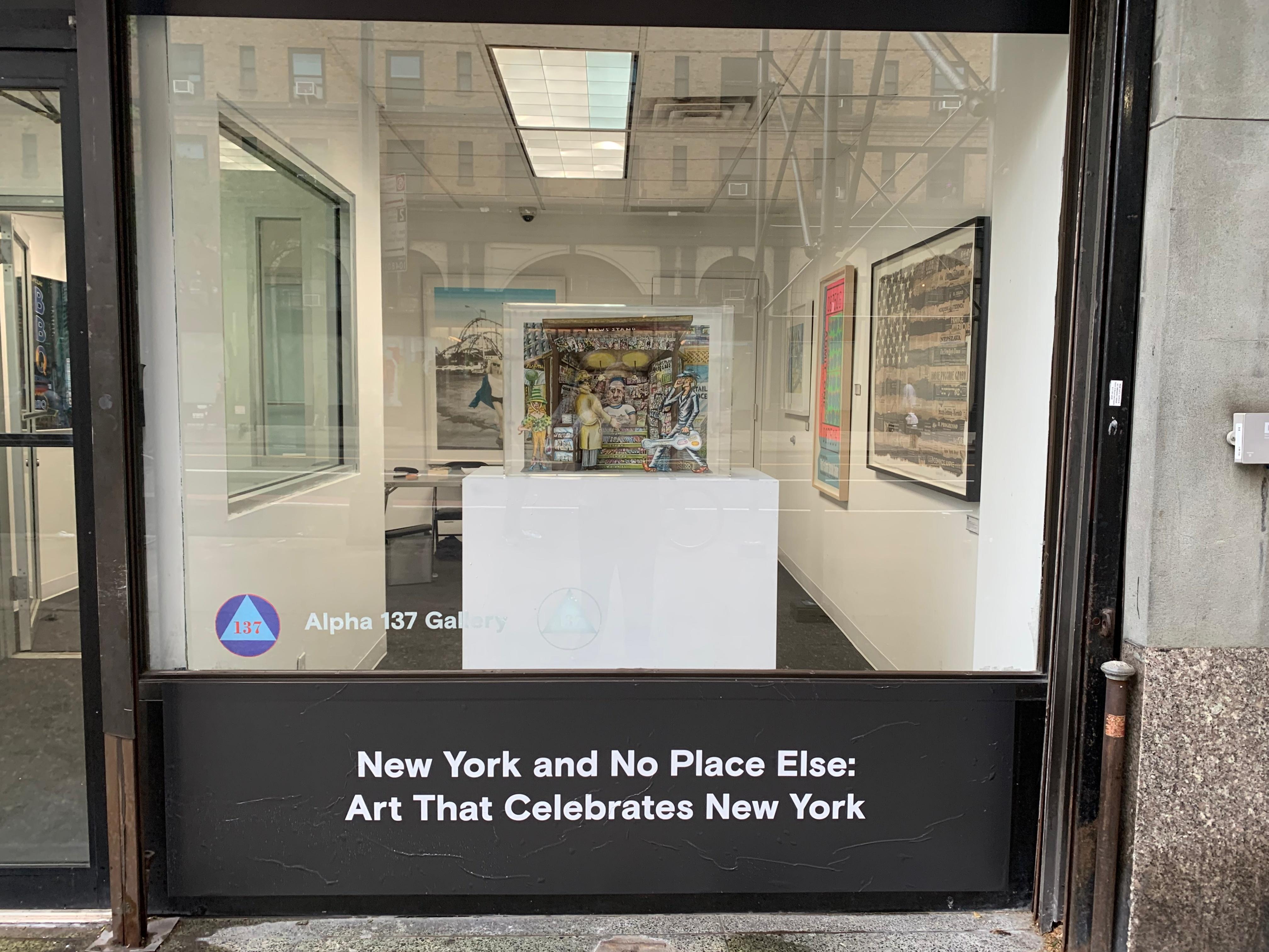 Extra Extra Read All About It, New York City Newsstand, 3D Construction, Signed For Sale 4