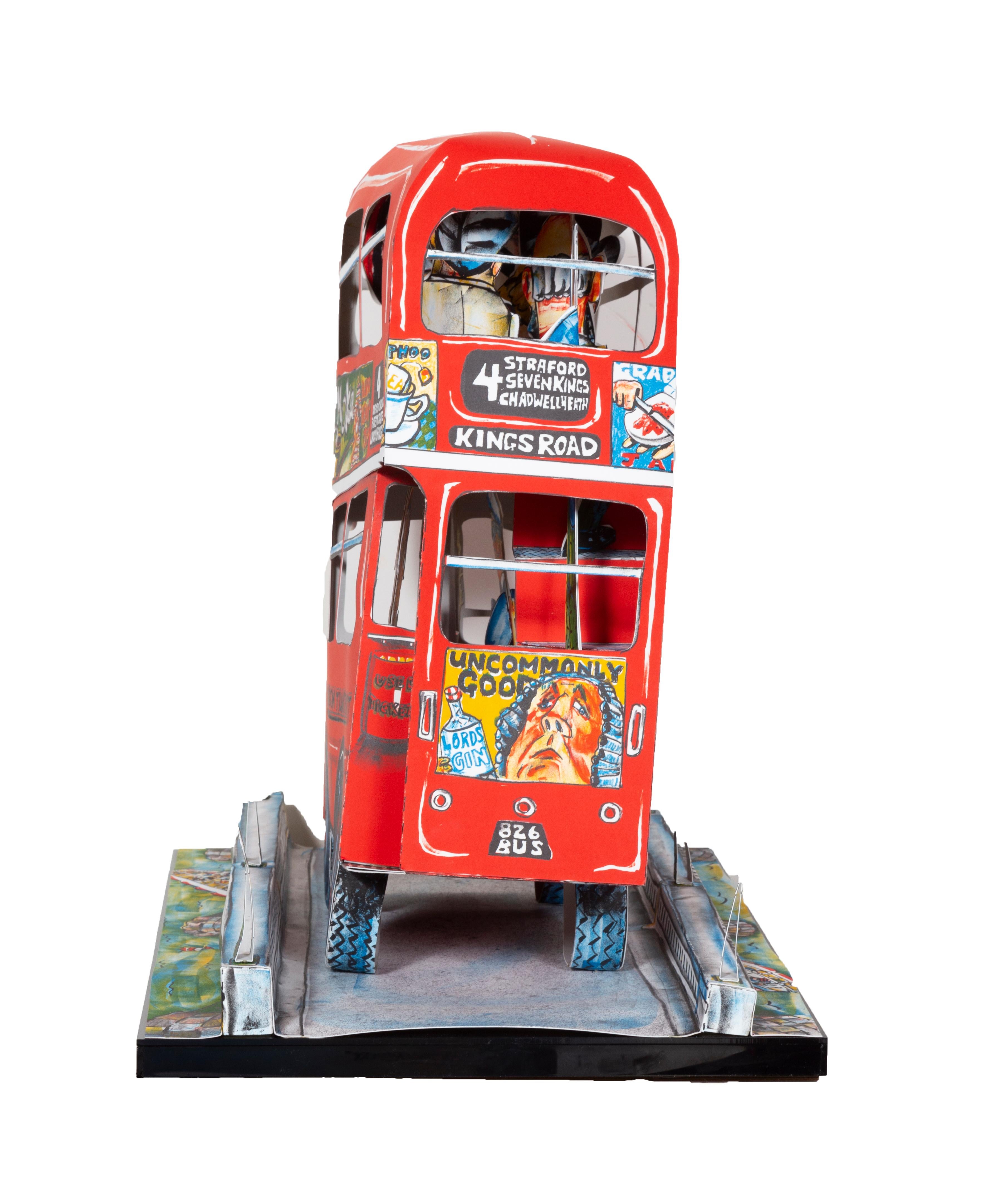 London Bus, 3-D Lithograph Sculpture by Red Grooms  For Sale 7