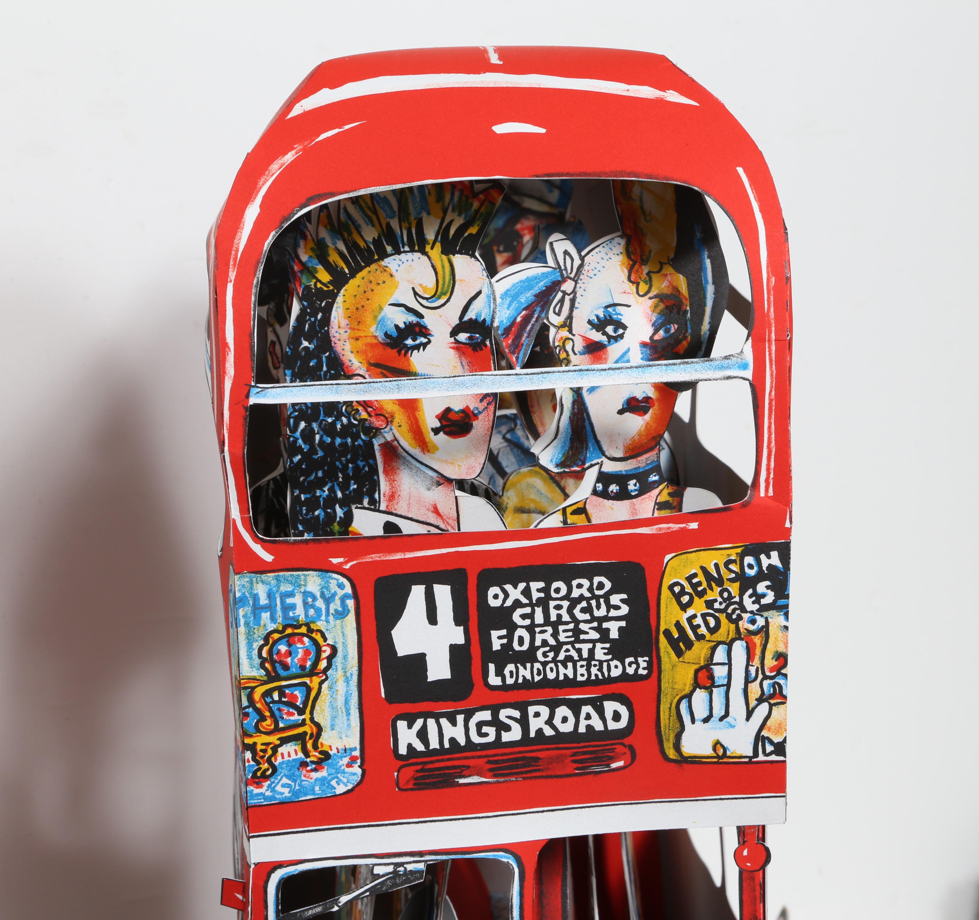 Londoner Bus, 3-D-Lithographie-Skulptur von Red Grooms  im Angebot 8