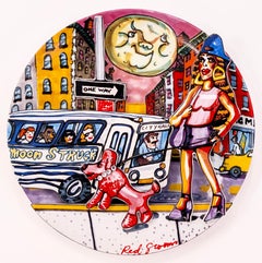 Moonstruck, assiette en porcelaine 3D en édition limitée ornée de strass, 1994