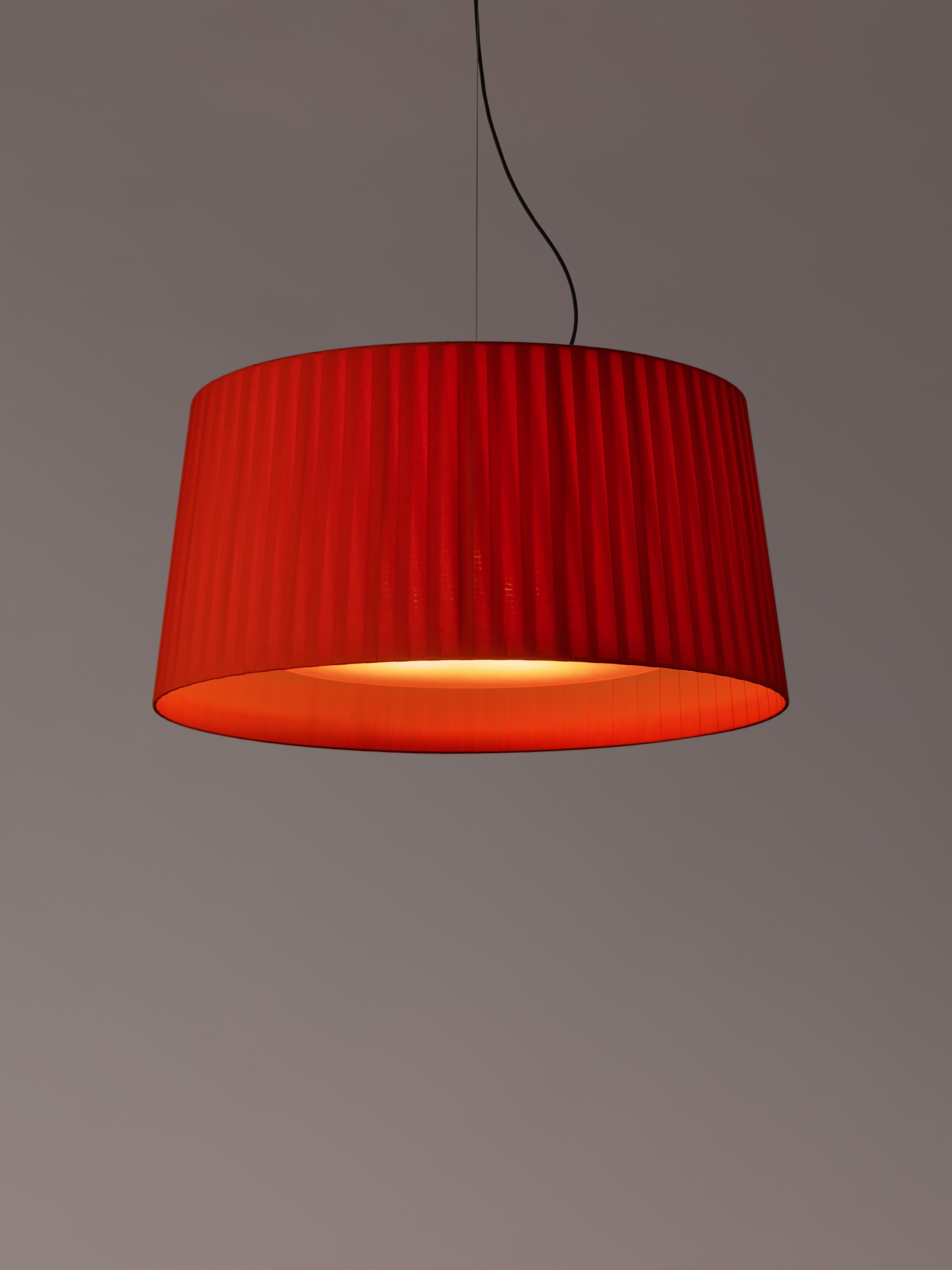 Modern Red GT7 Pendant Lamp by Santa & Cole For Sale