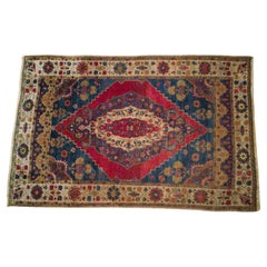 Red Hamadan Persian Rug  56.7 x 37 inches, Early 20th Century