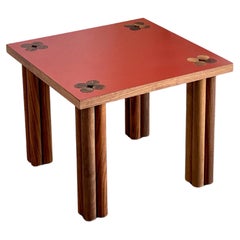 Red Hana Side Table by Tino Seubert