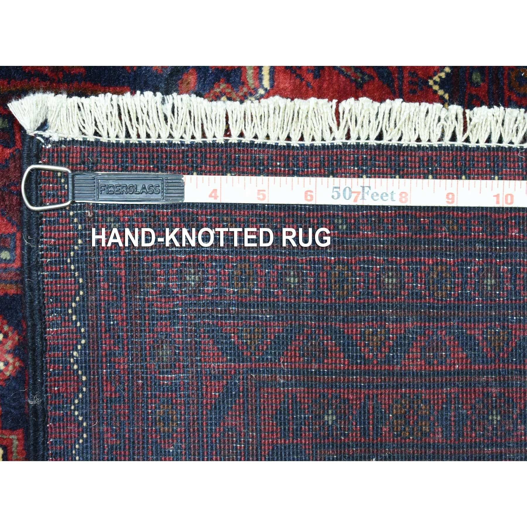 Tapis surdimensionné rouge afghan Khamyab noué à la main Extra Soft Wool 10'0