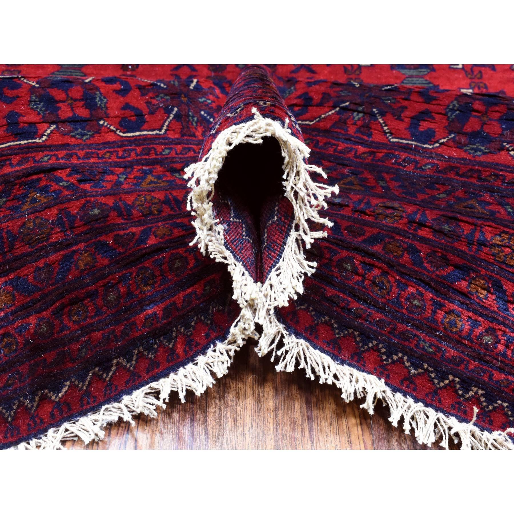 Noué à la main Tapis surdimensionné rouge afghan Khamyab noué à la main Extra Soft Wool 10'0