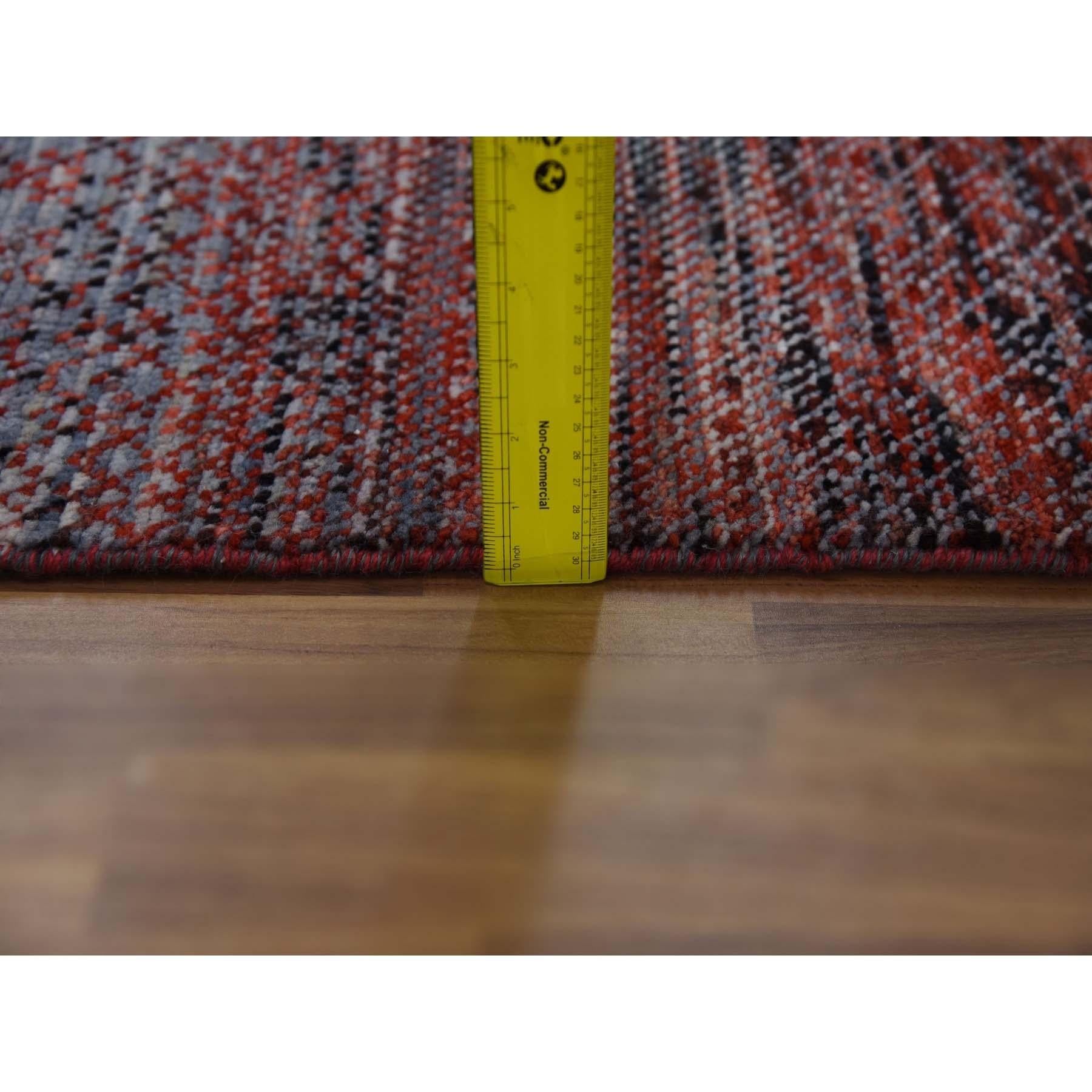 Tappeto orientale in lana morbida Red Hand Knotted Chiaroscuro Collection 8'0