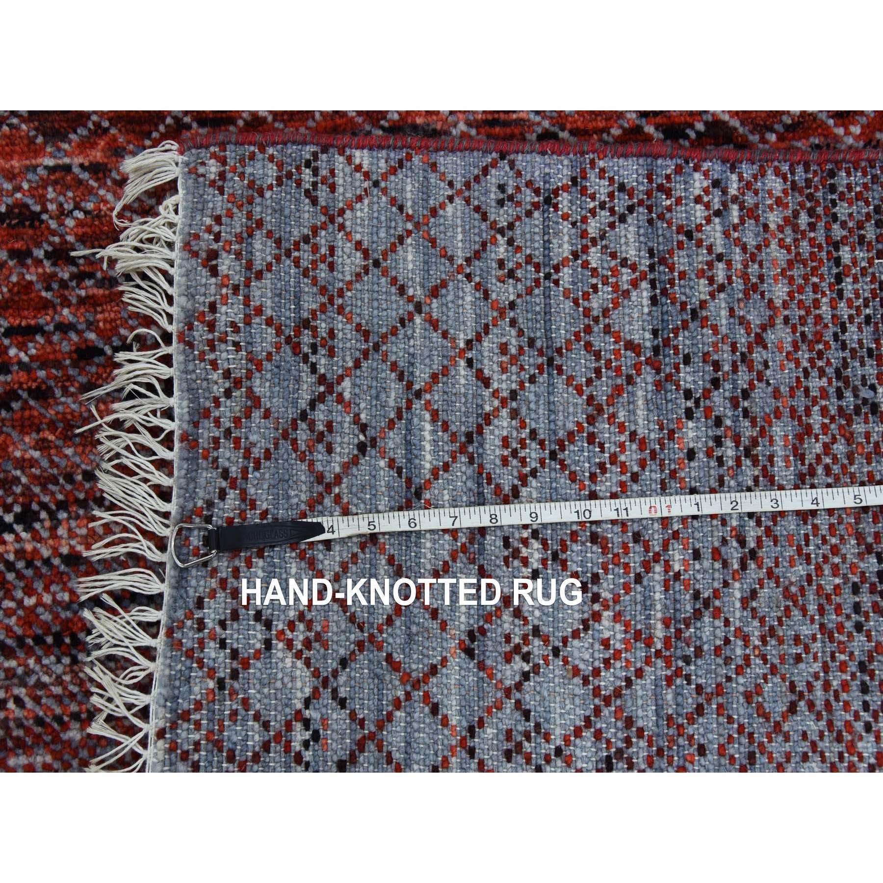 Tappeto orientale in lana morbida Red Hand Knotted Chiaroscuro Collection 8'0